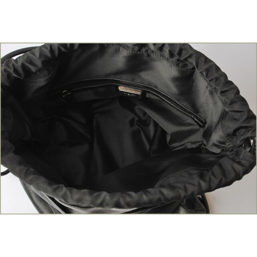 Givenchy Black Leather Drawstring Backpack - image 5